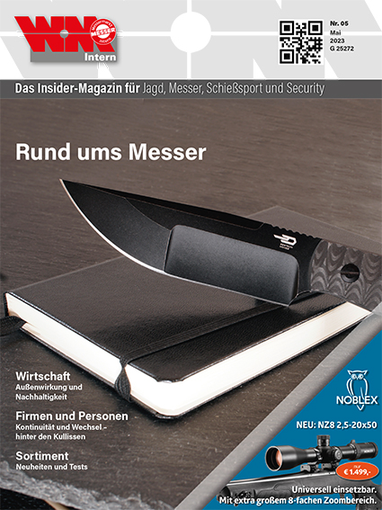 Cover der Mai-Ausgabe von WM-Intern mit dem Schwerpunkt Messer